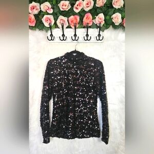 H&M Holday Sparkle Longsleeved Sequined Top